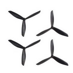 Shcong Hubsan H109S X4 Pro RC Quadcopter accessories list spare parts 3-leaf main blades (Black)