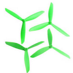 Shcong Hubsan H109S X4 Pro RC Quadcopter accessories list spare parts 3-leaf main blades (Green)