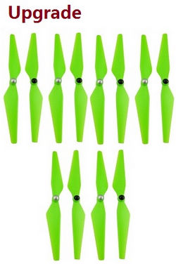 Shcong Hubsan H109S X4 Pro RC Drone accessories list spare parts upgrade main blades (Green) 3sets