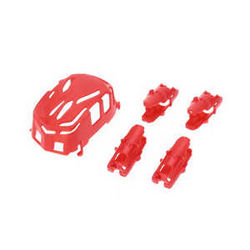 Shcong Hubsan H111 H111C H111D RC Quadcopter accessories list spare parts body cover and motor deck (H111 Red)