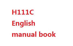 Shcong Hubsan H111 H111C H111D RC Quadcopter accessories list spare parts English manual book (H111C)