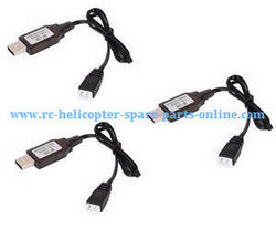Shcong Hubsan H123D RC Quadcopter accessories list spare parts USB charger cable 7.4V 3pcs