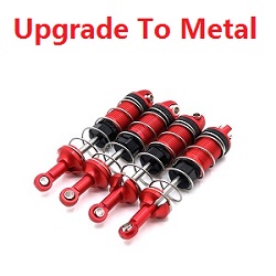 MJX Hyper Go H16 V1 V2 V3 H16H H16E H16P H16HV2 H16EV2 H16PV2 upgrade to metal shock absorber (Red)