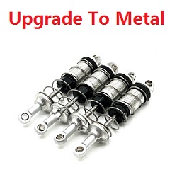 MJX Hyper Go H16 V1 V2 V3 H16H H16E H16P H16HV2 H16EV2 H16PV2 upgrade to metal shock absorber (Silver)