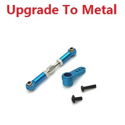 MJX Hyper Go H16 V1 V2 V3 H16H H16E H16P H16HV2 H16EV2 H16PV2 searvo arm and connect buckle upgrade to metal (Blue) - Click Image to Close