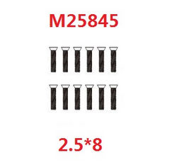 MJX Hyper Go 16207 16208 16209 16210 countersunk head machine screws 12pcs 2.5*8 M25845