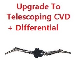 MJX Hyper Go 16207 16208 16209 16210 upgrade to telescoping CVD with chromium steel differential mechanism set