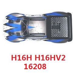 MJX Hyper Go 16208 car shell and frame module (Blue) 1601B