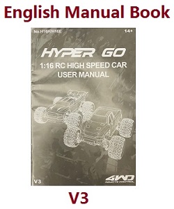 MJX Hyper Go H16 V1 V2 V3 H16H H16E H16P H16HV2 H16EV2 H16PV2 English manual book V3