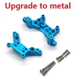 MJX Hyper Go 16207 16208 16209 16210 front and rear shock mount upgrade to metal (Blue) - Click Image to Close