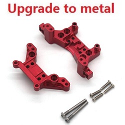 MJX Hyper Go 16207 16208 16209 16210 front and rear shock mount upgrade to metal (Red) - Click Image to Close