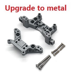 MJX Hyper Go 16207 16208 16209 16210 front and rear shock mount upgrade to metal (Gray) - Click Image to Close