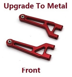 MJX Hyper Go H16 V1 V2 V3 H16H H16E H16P H16HV2 H16EV2 H16PV2 front upper swing arm upgrade to metal (Red)