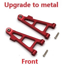 MJX Hyper Go H16 V1 V2 V3 H16H H16E H16P H16HV2 H16EV2 H16PV2 front lower swing arm upgrade to metal (Red)