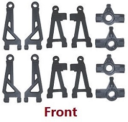 MJX Hyper Go 16207 16208 16209 16210 front upper and lower swing arm and steering seat 2sets - Click Image to Close