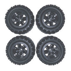 MJX Hyper Go H16 V1 V2 V3 H16H H16E H16P H16HV2 H16EV2 H16PV2 tires 4pcs - Click Image to Close