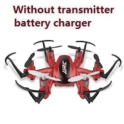 JJRC H20 quadcopter without transmitter battery charger etc. BNF Red