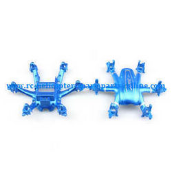 Shcong JJRC H20C H20W quadcopter accessories list spare parts upper and lower cover (Blue)
