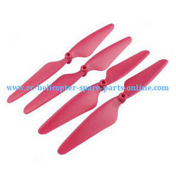 Shcong Hubsan H216A RC Quadcopter accessories list spare parts main blades (Red)