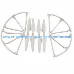 Shcong Hubsan H216A RC Quadcopter accessories list spare parts frame set + main blades (White)