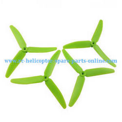 Shcong Hubsan H216A RC Quadcopter accessories list spare parts upgrade 3-leaf main blades (Green)
