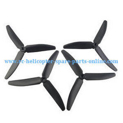 Shcong Hubsan H216A RC Quadcopter accessories list spare parts upgrade 3-leaf main blades (Black)