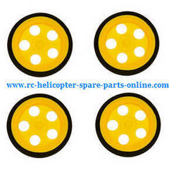 Shcong JJRC H23 RC quadcopter accessories list spare parts wheels (Yellow)