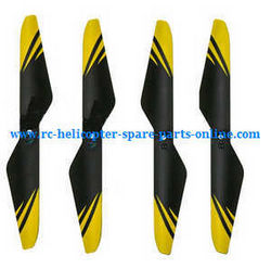 Shcong JJRC H23 RC quadcopter accessories list spare parts main blades (Yellow)