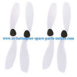 Shcong JJRC H26 H26C H26W H26D H26WH quadcopter accessories list spare parts main blades (White)