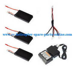 Shcong Hubsan H301S SPY HAWK RC Airplane accessories list spare parts 1 to 3 charger set + 3*battery set