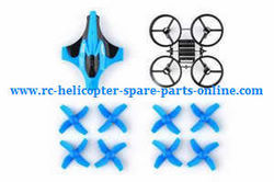 Shcong JJRC H36 E010 quadcopter accessories list spare parts main frame + upper cover + 2sets main blades
