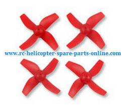 Shcong JJRC H36 E010 quadcopter accessories list spare parts main blades (Red)