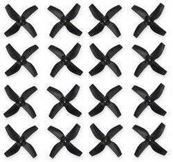 Shcong JJRC H36F RC quadcopter drone accessories list spare parts main blades propellers (Black) 4sets