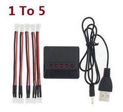 Shcong JJRC H36F RC quadcopter drone accessories list spare parts 1 to 5 charger set