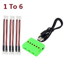 Shcong JJRC H36F RC quadcopter drone accessories list spare parts 1 to 6 charger set