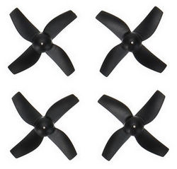 Shcong JJRC H36F RC quadcopter drone accessories list spare parts main blades propellers (Black)