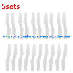Shcong JJRC H37 H37W E50 E50S quadcopter accessories list spare parts main blades (White) 5sets