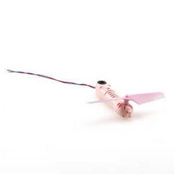 Shcong JJRC H37 H37W E50 E50S quadcopter accessories list spare parts blade (Pink) + motor deck (Pink) + motor (Red-Blue wire) set
