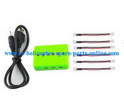 Shcong JJRC H37mini RC quadcopter accessories list spare parts 1 to 6 charger box and connect wire