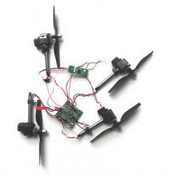 Shcong JJRC H40WH RC quadcopter accessories list spare parts side motors and PCB board set