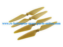 Shcong Hubsan H501M RC Quadcopter accessories list spare parts main blades (Gold)