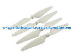 Shcong Hubsan H501 H501S H501S-S RC Quadcopter accessories list spare parts main blades (White)