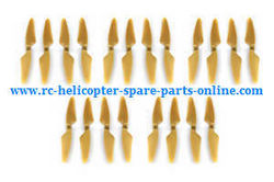 Shcong Hubsan H501 H501S H501S-S RC Quadcopter accessories list spare parts main blades (Gold) 5sets