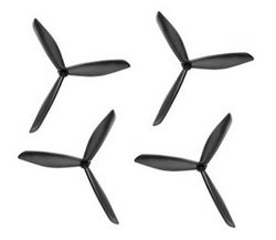 Shcong Hubsan H501C RC Quadcopter accessories list spare parts upgrade 3-leaf main blades (Black)