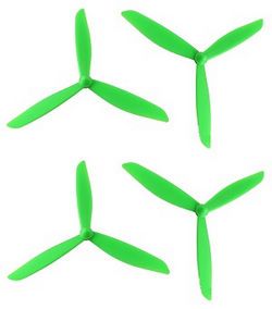 Shcong Hubsan H501C RC Quadcopter accessories list spare parts upgrade 3-leaf main blades (Green)