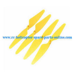 Shcong Hubsan H502S H502E RC Quadcopter accessories list spare parts main blades (Yellow)