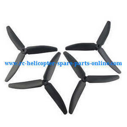 Shcong Hubsan H502T H502C RC Quadcopter accessories list spare parts upgrade 3-leaf main blades (Black)