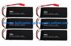 Shcong Hubsan H502S H502E RC Quadcopter accessories list spare parts 7.4V 610mAh battery (6pcs)