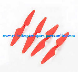 Shcong Hubsan H507A H507D H507A+ RC Quadcopter accessories list spare parts main blades (Red)