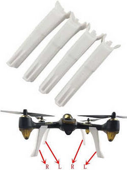 Shcong Hubsan H507A H507D H507A+ RC Quadcopter accessories list spare parts upgrade landing skids (White)